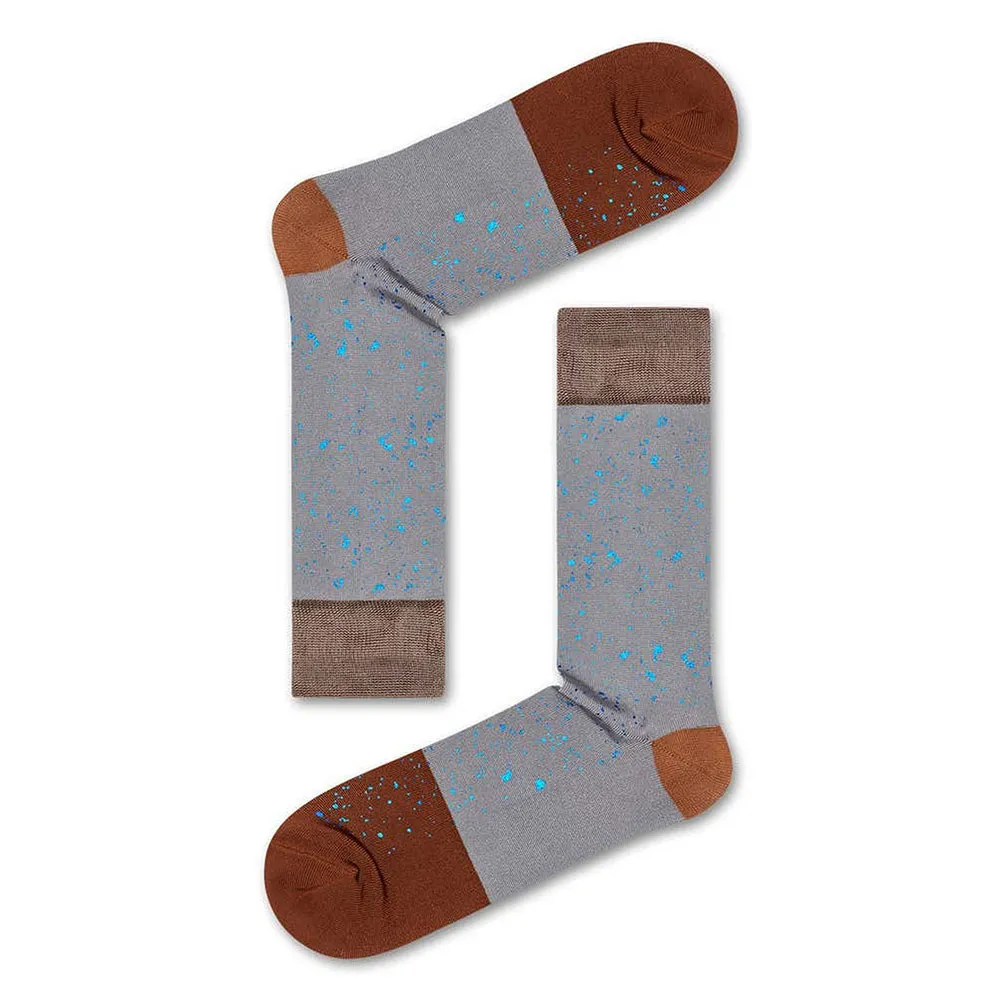 

Носки Happy Dressed Stars Gray and Brown long, серый