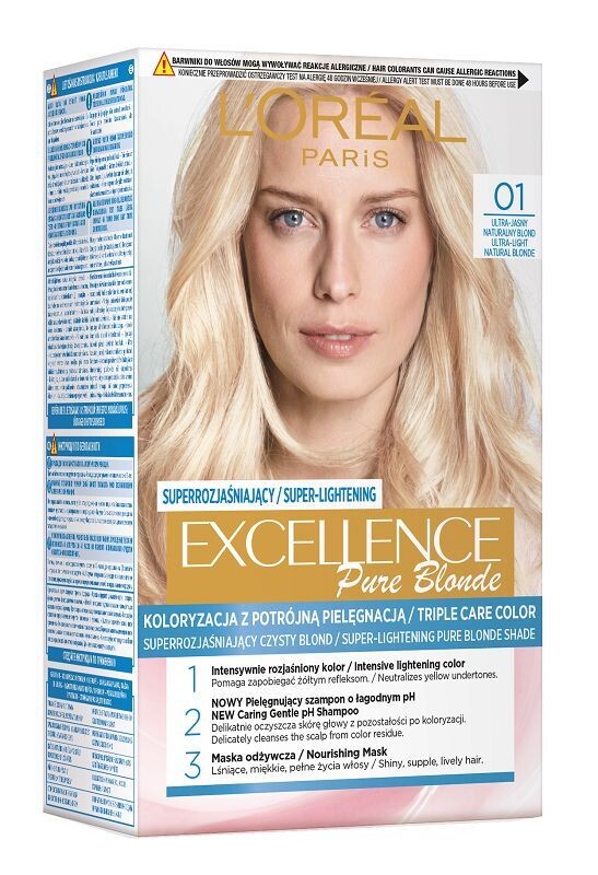 

L’Oréal Excellence Pure Blonde 01 краска для волос, 1 шт.