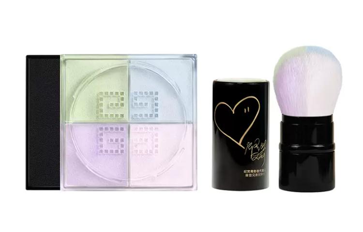 

Набор рассыпчатой пудры four square grid для контроля жирного блеска с длительным эффектом 12g+Brush Givenchy