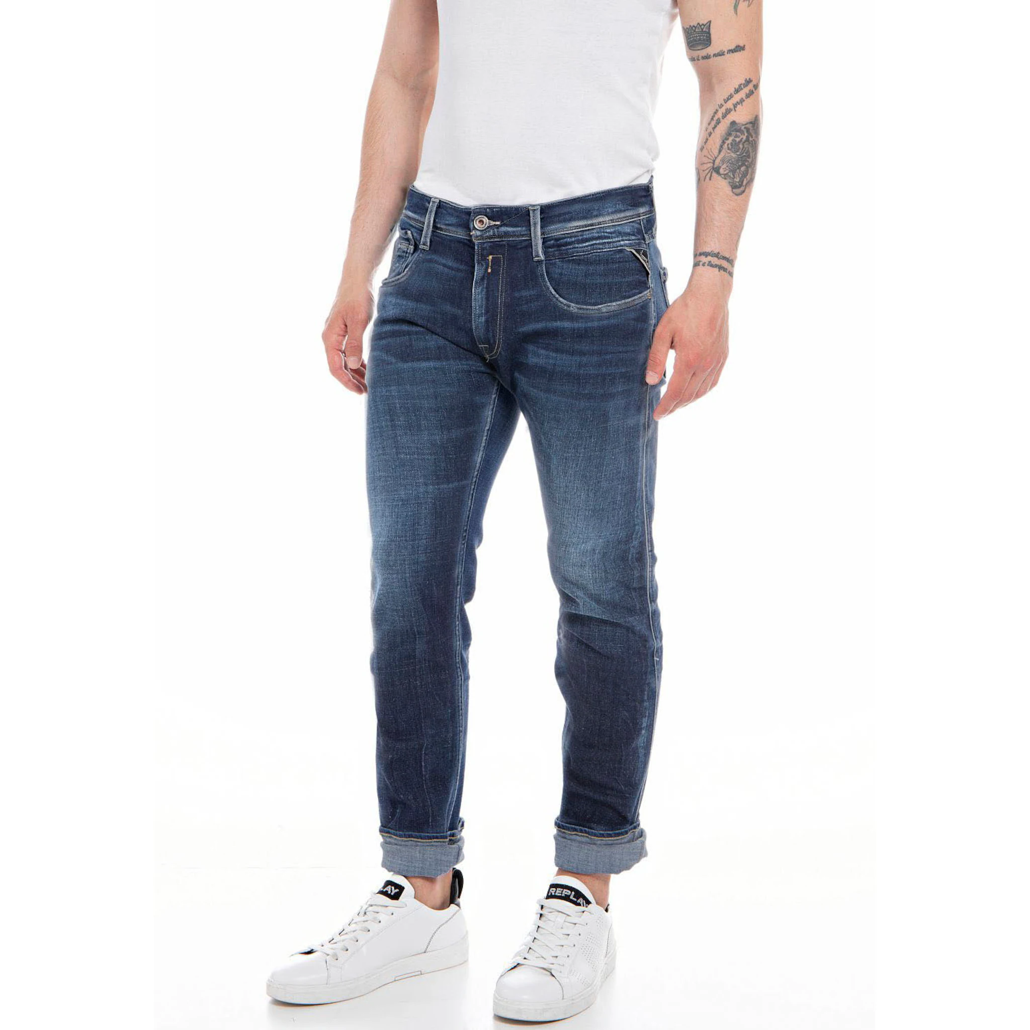 

Джинсы узкого кроя Replay "ANBASS Jeans", синий