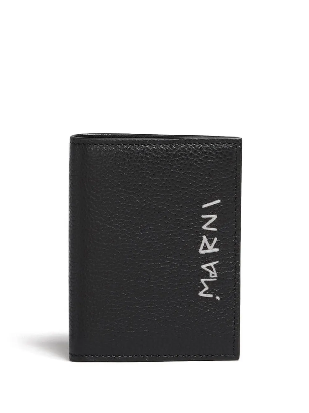 

Бумажник с вышитым логотипом Marni, черный