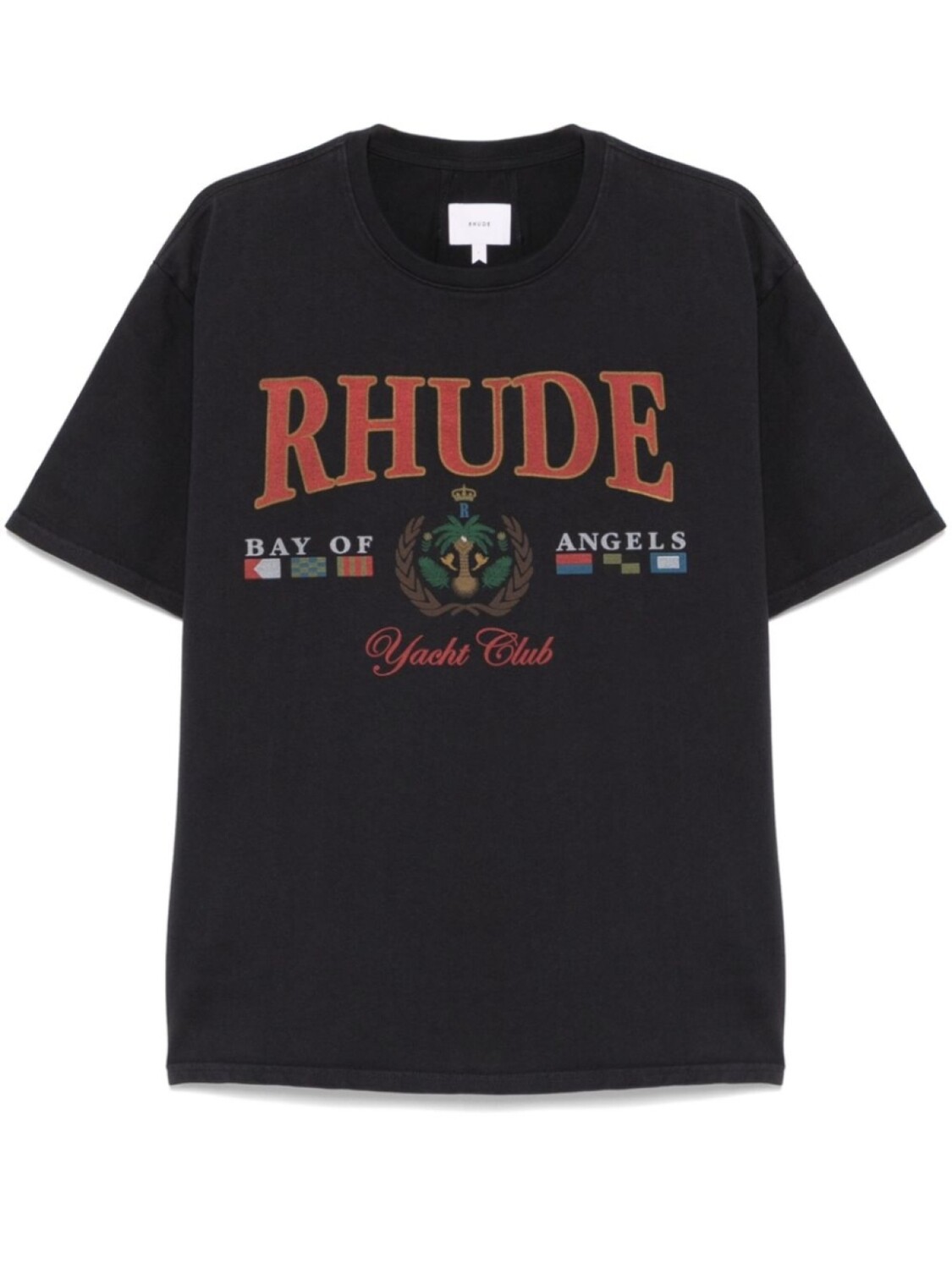 

RHUDE футболка с логотипом, черный