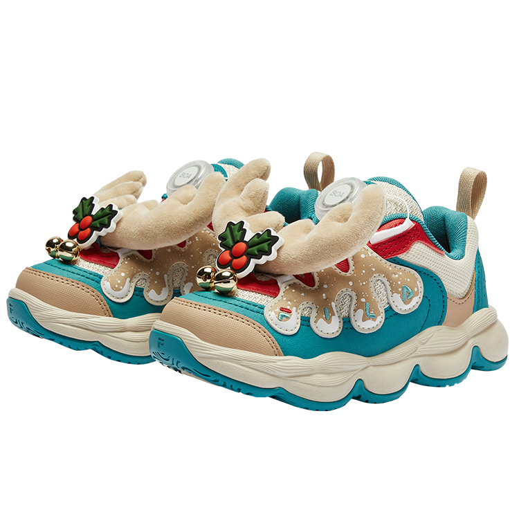 FILA KIDS Детские слипоны Pea Shoes Slip Resistant Low Top Kids Lifestyle Shoes в цвете Birch Brown для детей 3-7 лет — фото 3