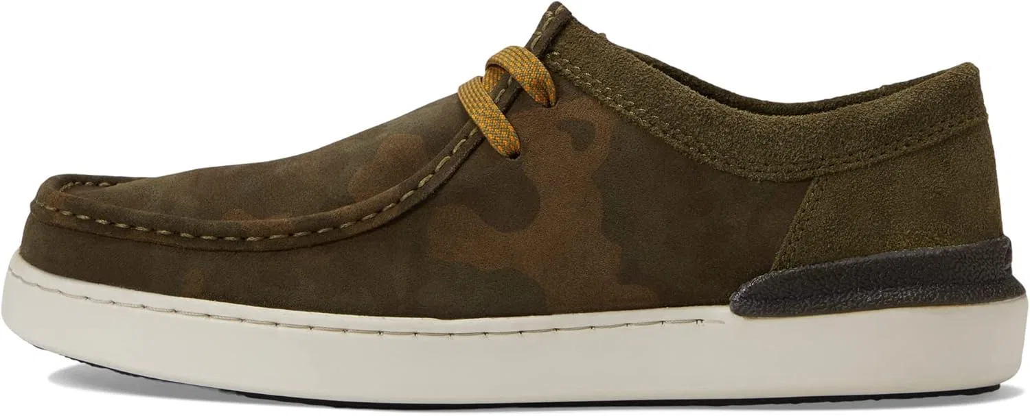Мужские лодочные туфли Clarks Courtlite Wally, Dark Olive Combi — фото 4