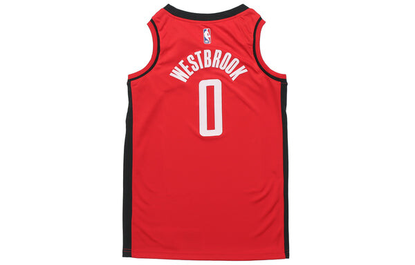 Футболка nba rockets westbrook 0 выездная спортивная баскетбольная майка красная Nike, красный — фото 2