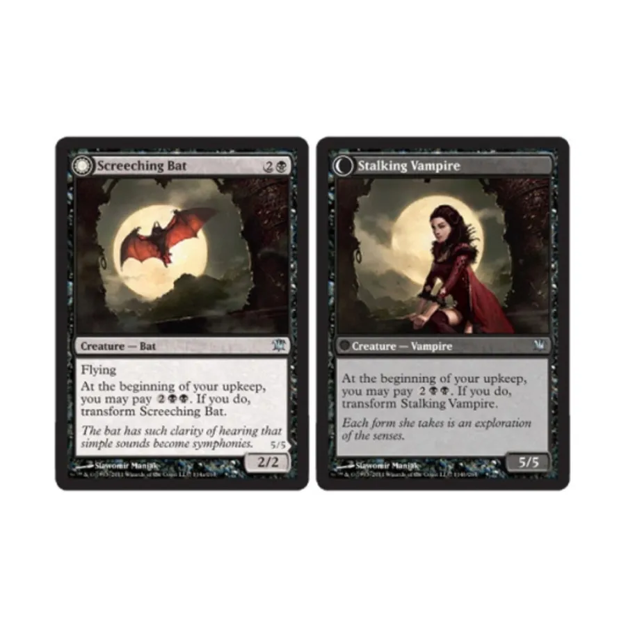 

CCG Визжащая летучая мышь // Преследующий вампир (U), MTG - Innistrad