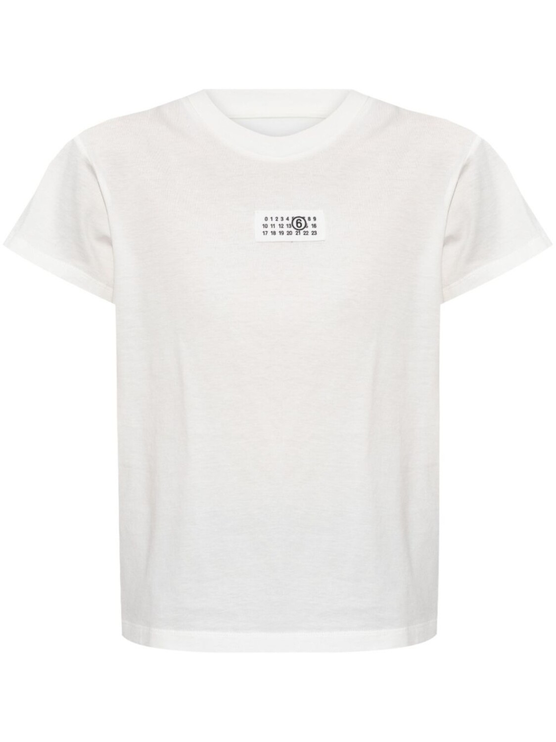 

Футболка из хлопка с рисунком в виде цифр MM6 Maison Margiela, белый