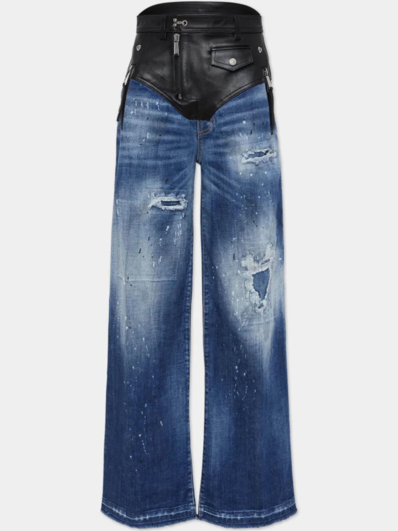

DSQUARED2 джинсы с широкими вставками, синий