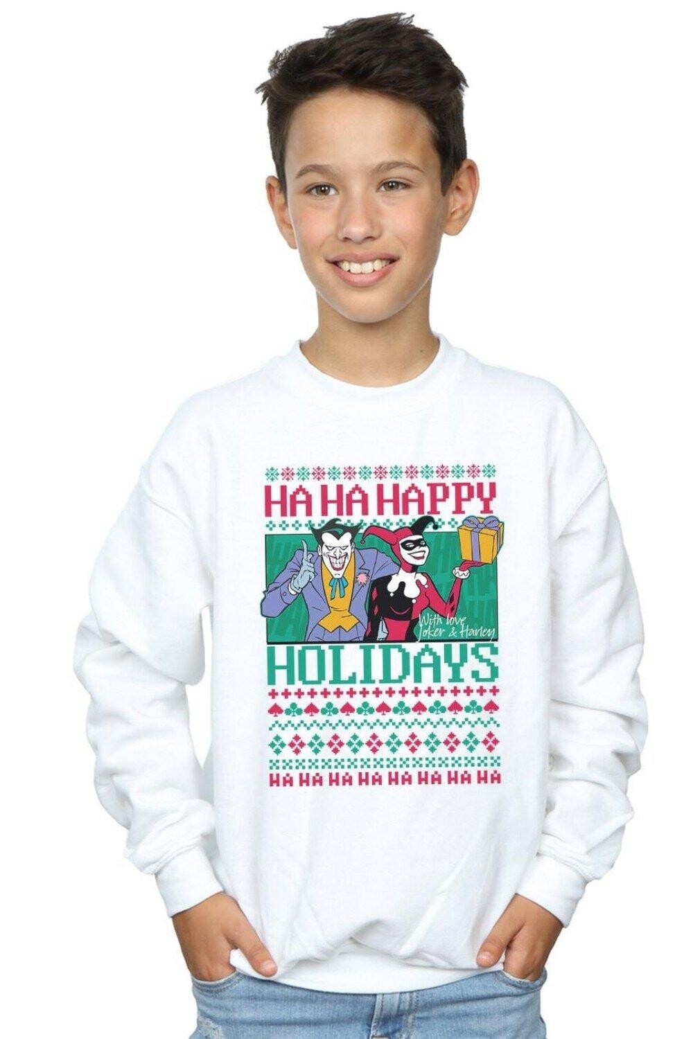 

Толстовка «Джокер и Харли Квинн Ха Ха» Happy Holidays DC Comics, белый