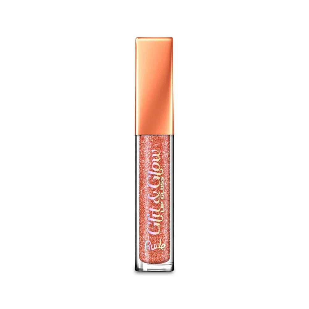 Блеск для губ RUDE Glit & Glow Lip Gloss - Puller Up, красный