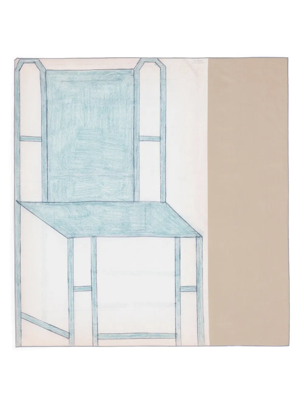 

Шарф Green Chair из коллаборации с Philippe Weisbecker Lemaire, нейтральный