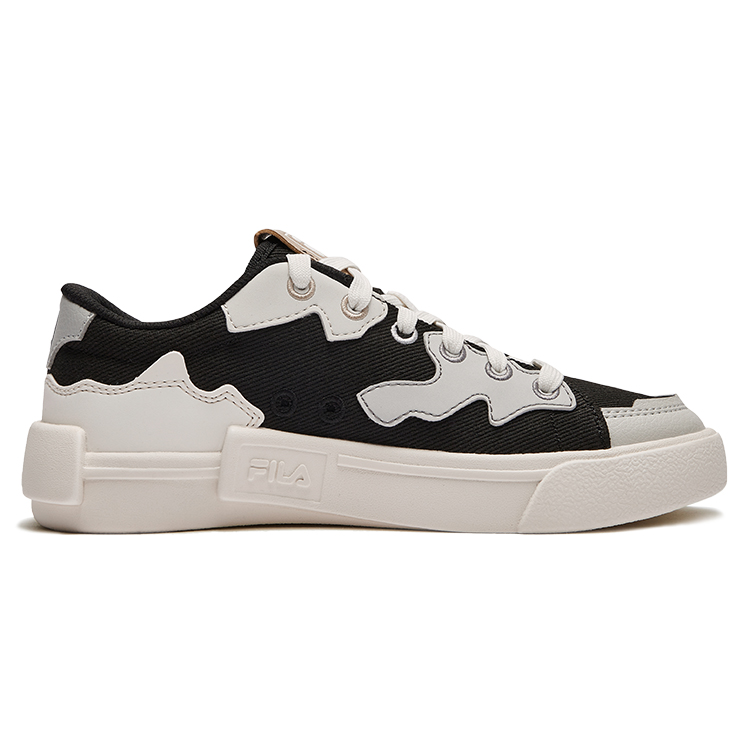 Кроссовки Map Shoes, легкие, амортизирующие, низкие, детские, для скейтбординга, черно-желтые, тускло-серые FILA KIDS, черный/серый/желтый — фото 2
