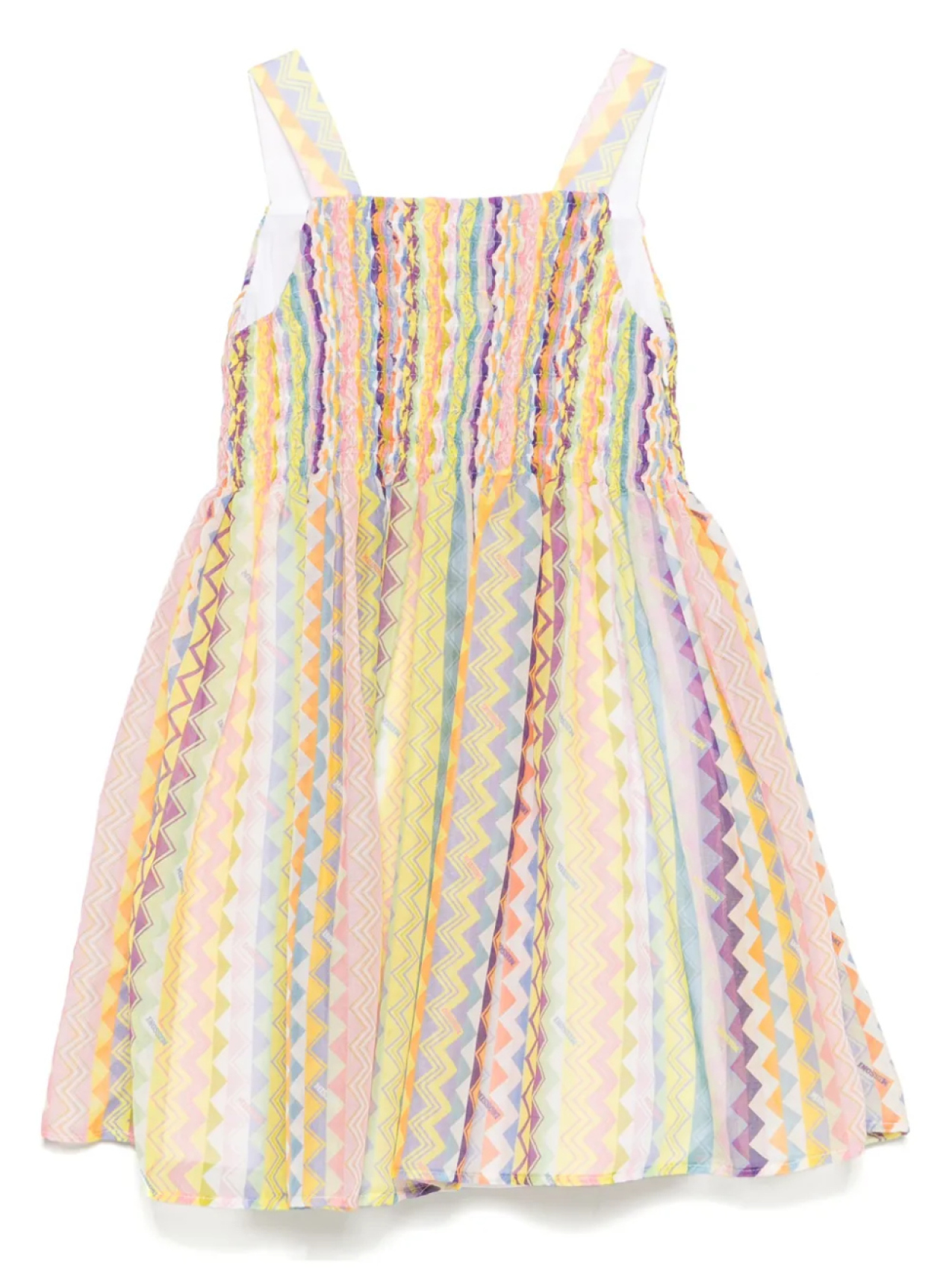 

Платье с узором зигзаг Missoni Kids, желтый