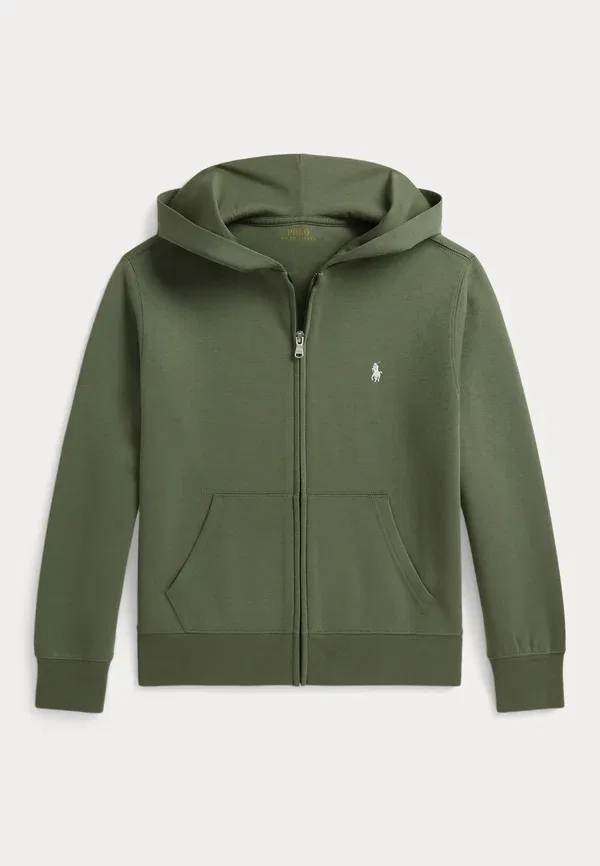 Толстовка на молнии Double Knit Full Zip, Polo Ralph Lauren, 7-14Y, цвет карго грин