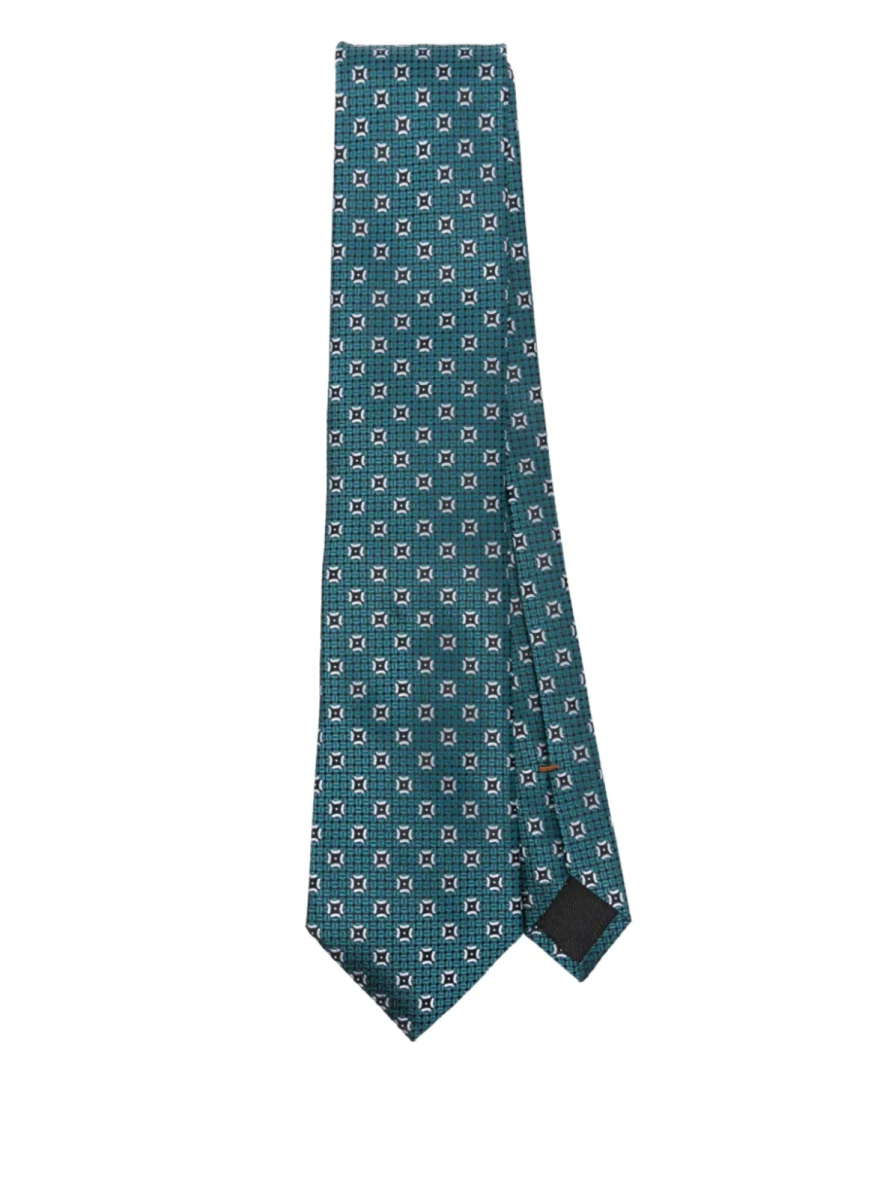 

Zegna фактурный галстук, зеленый