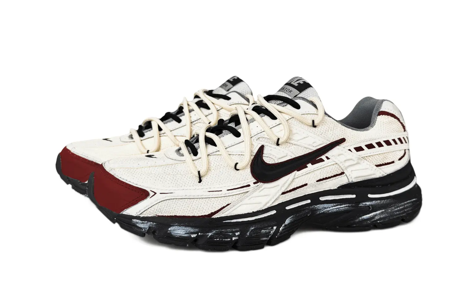 Nike Initiator Cushioning Support Breathable Slip Resistant Casual Running Shoes Unisex Beige Red — фото 4