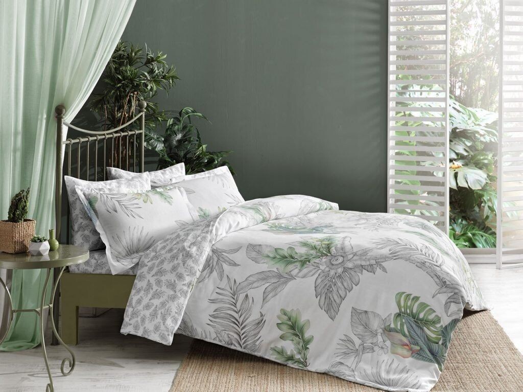 

Комплект постельного белья Reborn Lucia, перерабатываемый, 200x220см, зеленый Morhane