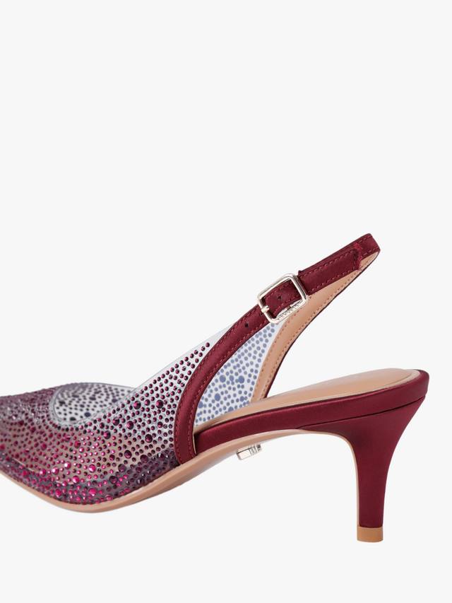 Positano Low Vinyl украшенные стразами туфли-лодочки Carvela, Wine — фото 4