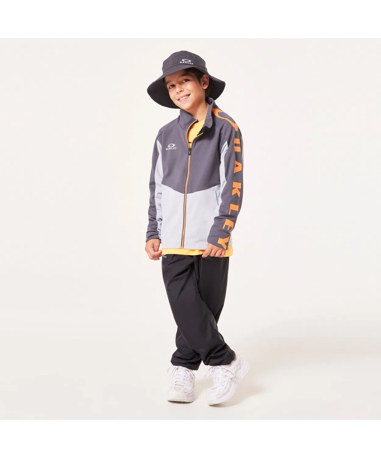 Куртка-джерси OAKLEY Ytr Tech Jersey Jacket 8.0 для детей, полиэстер, серая — фото 4