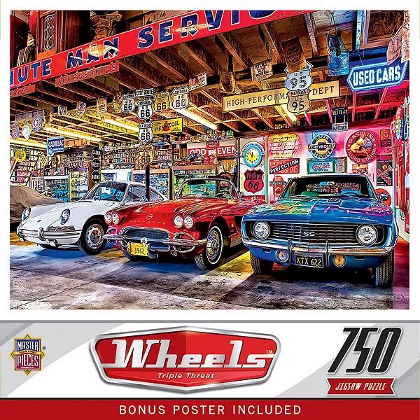 

Колеса - тройная угроза пазл из 750 деталей Masterpieces Puzzles, multicolor