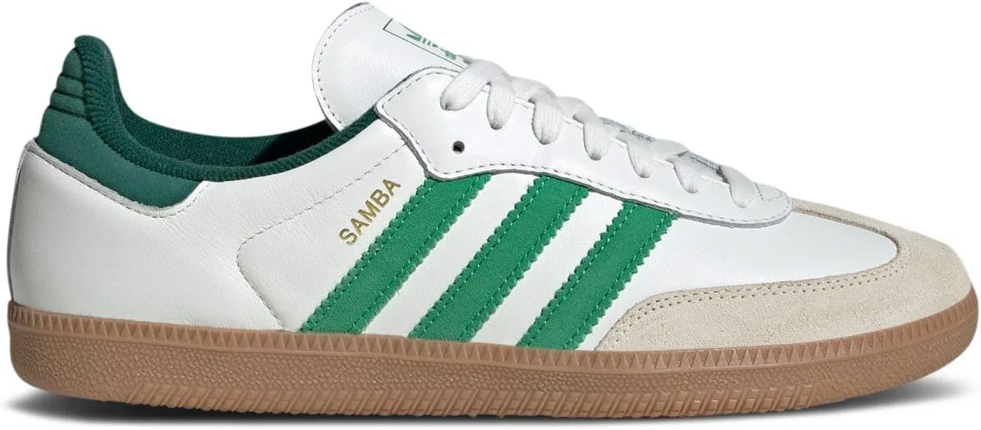 Мужские кроссовки Adidas Originals Samba, Core White/Green/Collegiate Green
