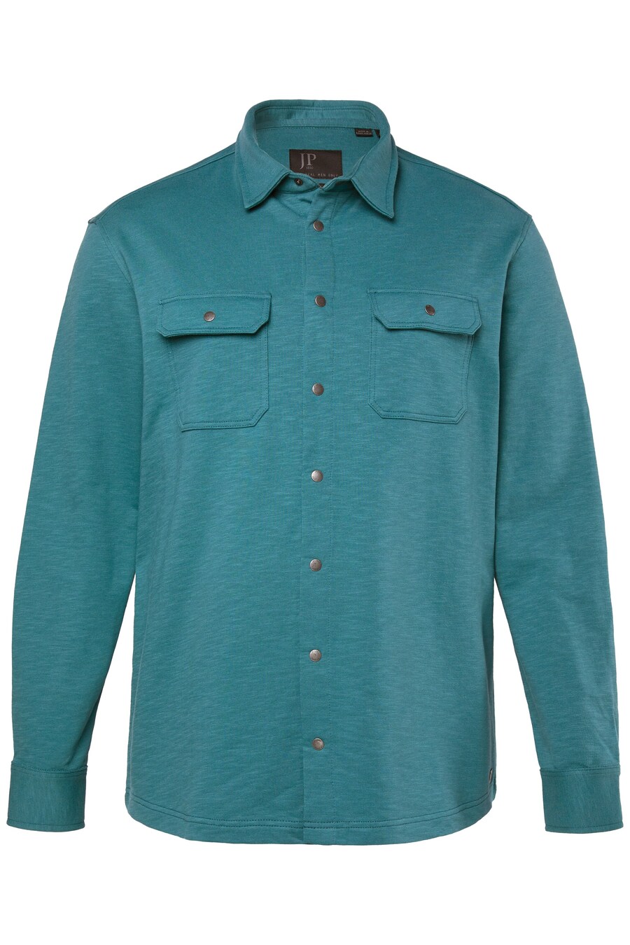 

Рубашка на пуговицах классического кроя JP1880, Cyan blue