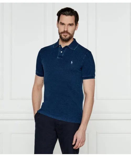 

Футболка поло Slim fit Polo Ralph Lauren, синий