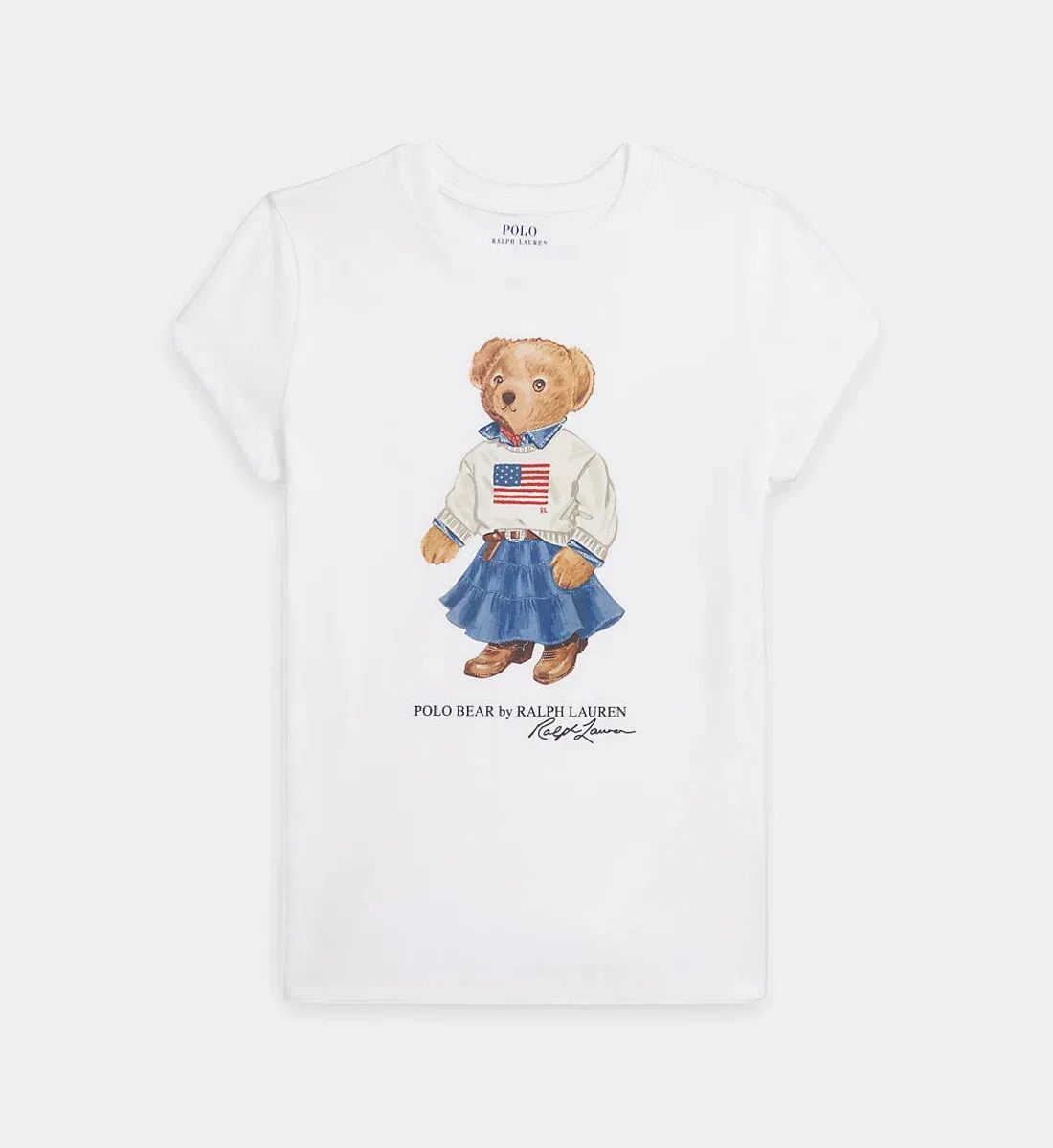 Футболка прямого кроя из хлопка от Polo Ralph Lauren, белый
