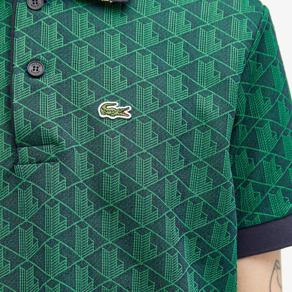 

Lacoste Поло с монограммой, зеленый