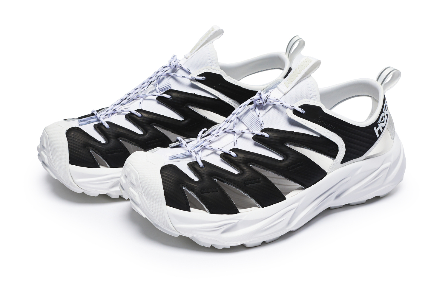 Hopara Series River Trekking Shoes Unisex White HOKA ONE ONE, Black White — фото 4