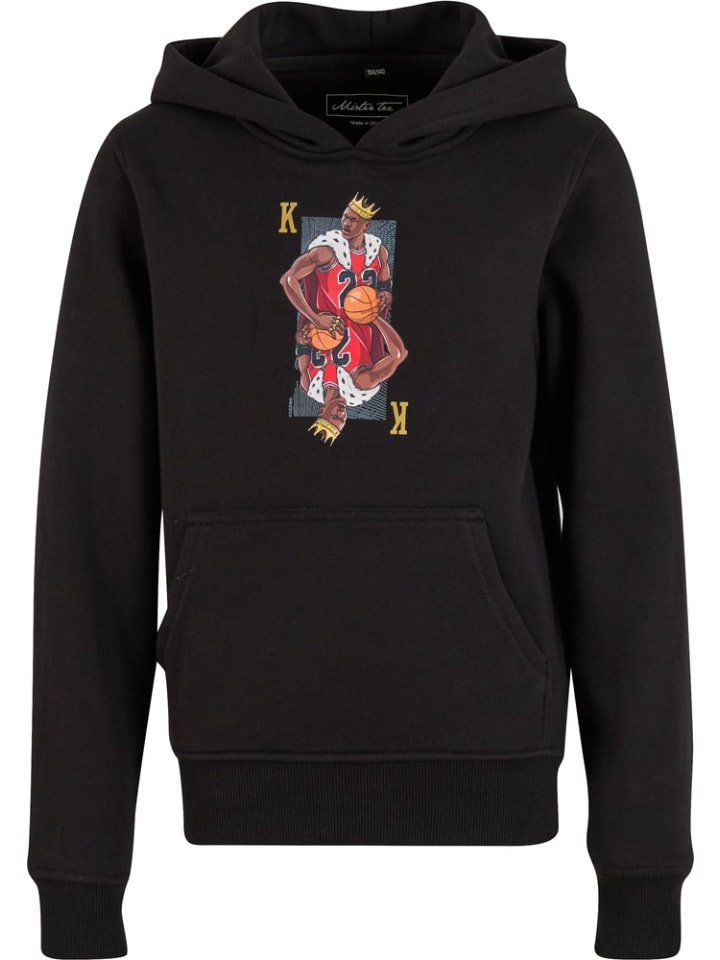 

Детская толстовка с капюшоном King Mike Tee Kids Hoody черного цвета Mister Tee
