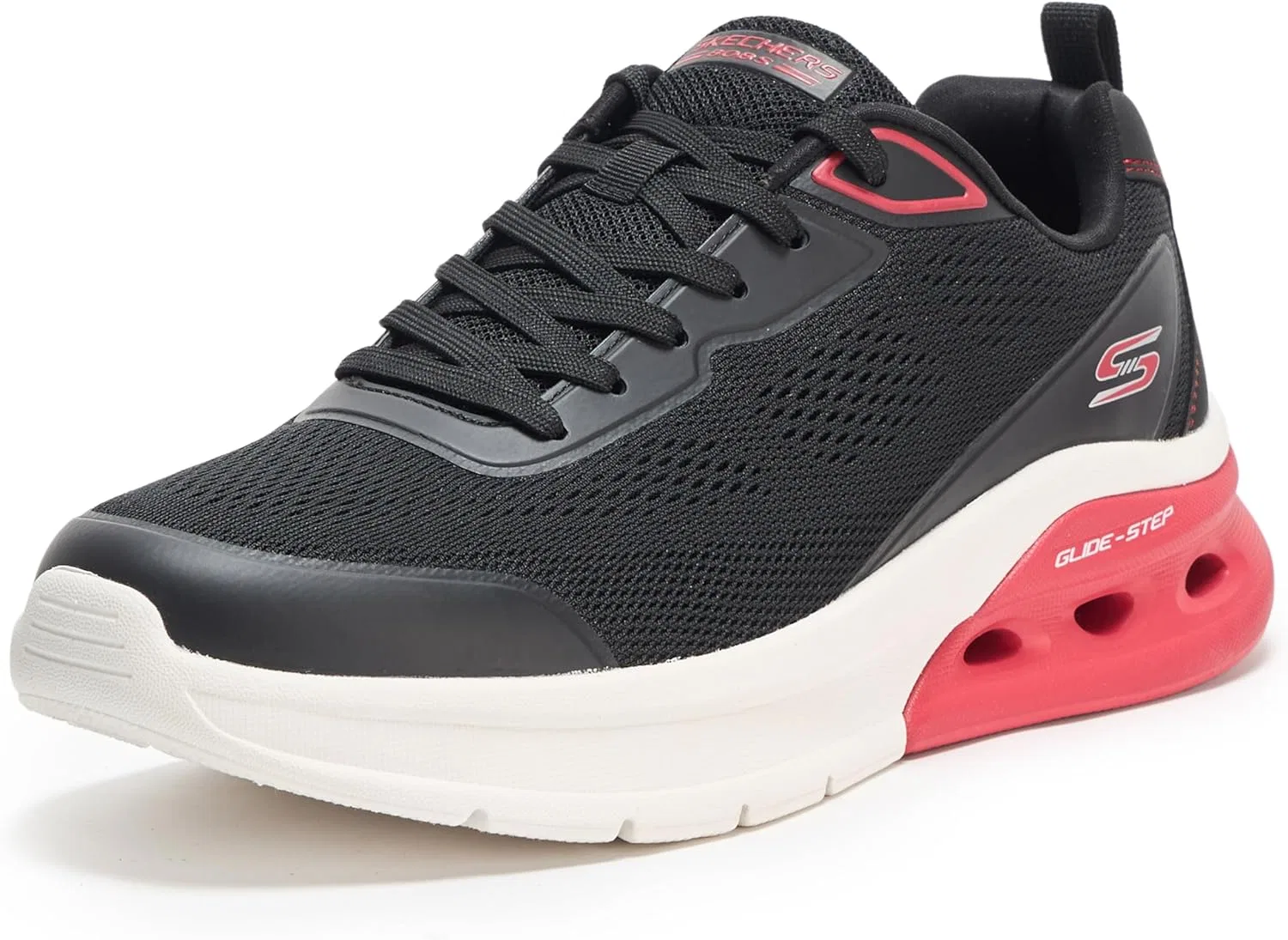 Мужские кроссовки Skechers Bobs Glide Step Arc Waves 2.0-Class Rank, Black White