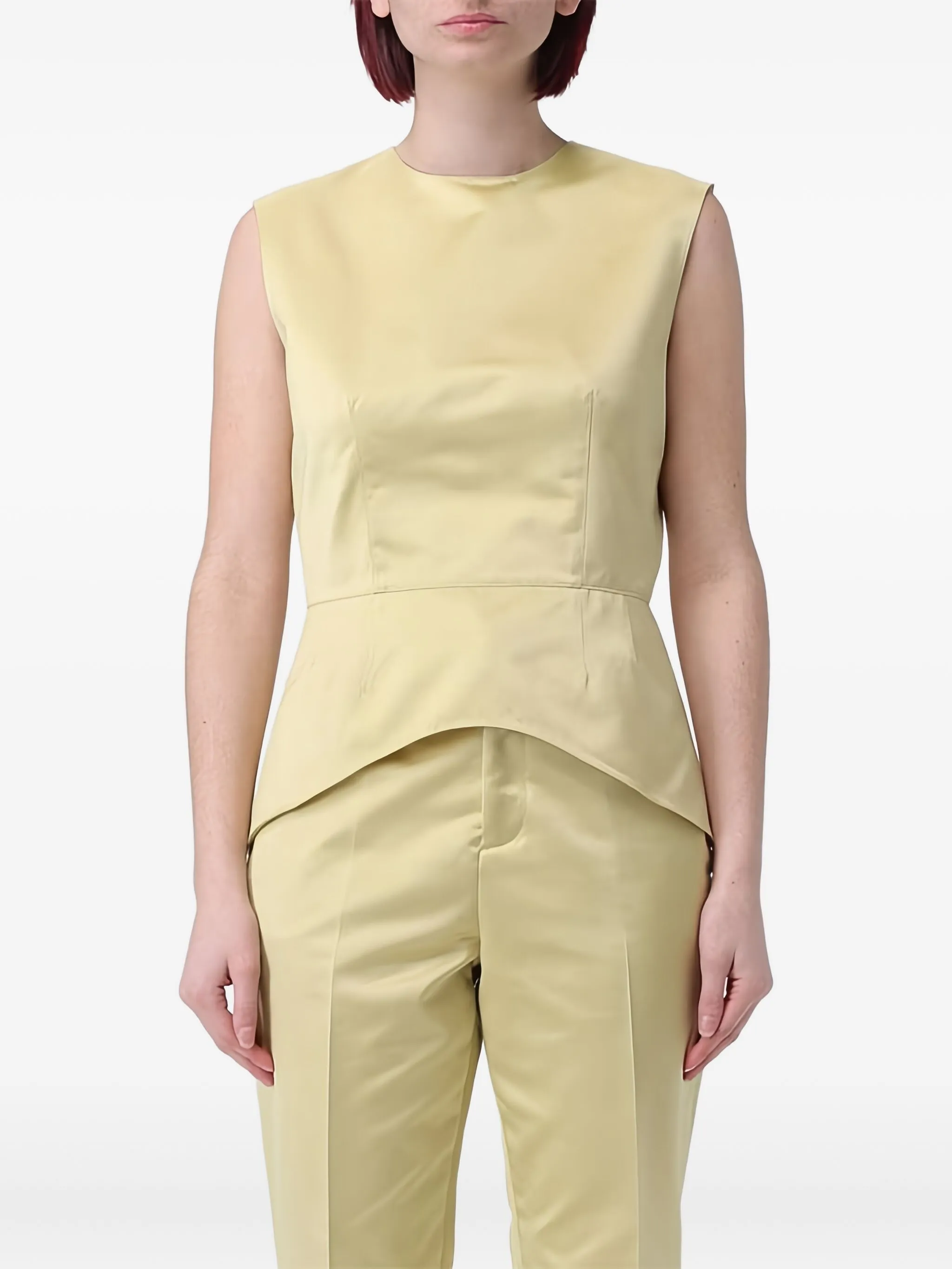 

Атласная блузка Fabiana Filippi, зеленый