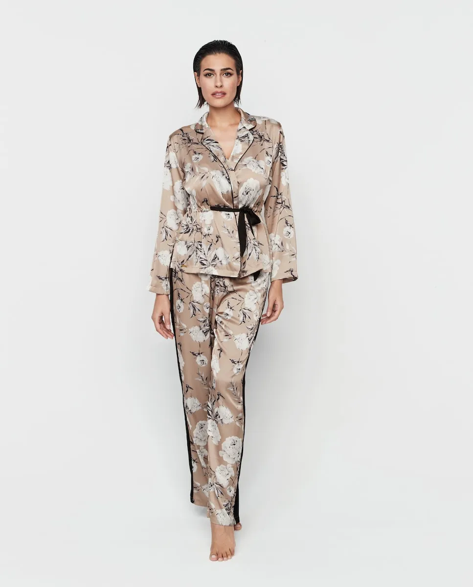 

Женская пижама-рубашка Selmark, светло-коричневый