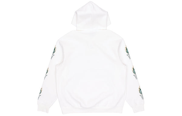 Толстовка adidas neo Basketball Printing Loose Sports White, белый — фото 2