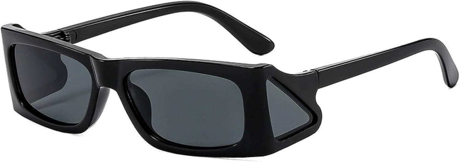 

Солнцезащитные очки в тонкой прямоугольной оправе для женщин и мужчин, роскошные модные солнцезащитные очки-щитки в стиле панк, защита от УФ-излучения UV400 TOIPASTN, C1blackgray