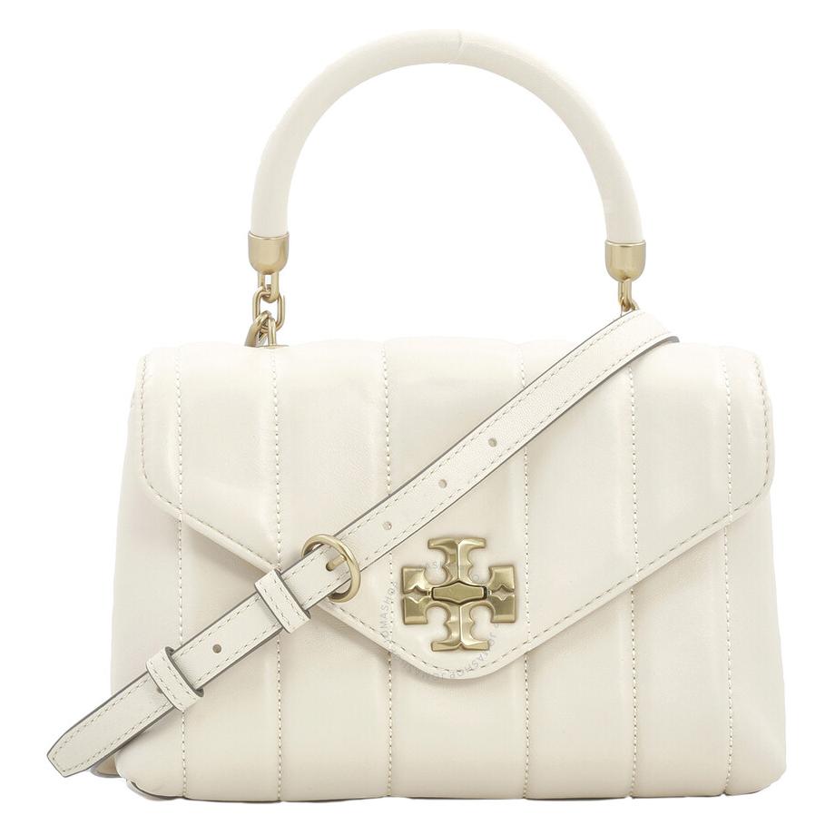 

Сумка через плечо Kira Leather, Кроссбоди, Женская Сумка Трампетс Кремово-Белая TORY BURCH