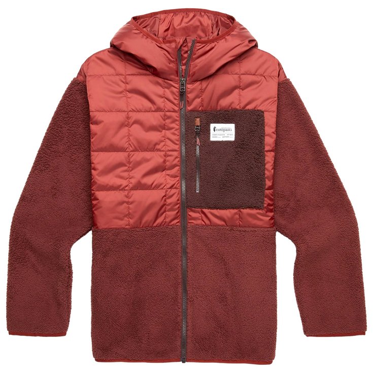 

Куртка с капюшоном из гибридного трикотажного флиса цвета ржавый каштан - s Cotopaxi