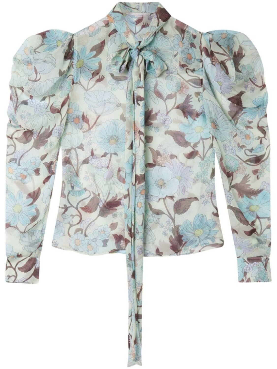 

Stella McCartney шелковая блузка Lady Garden, синий