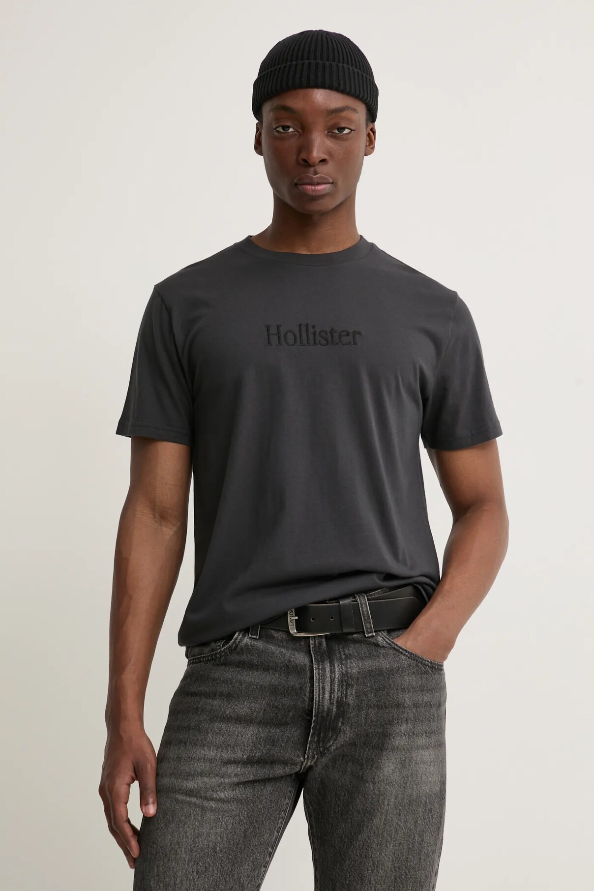 

Футболка из хлопка Hollister Co., серый