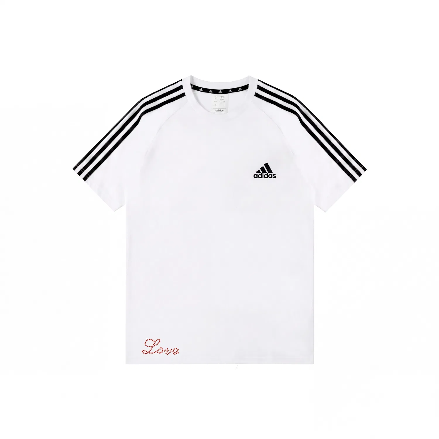 Футболка хлопковая Adidas White Heartbeat Break Point