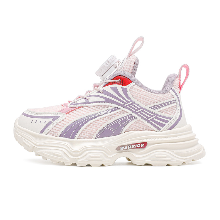 

Warrior Антискользящие Износостойкие Полувысокие Беговые Кроссовки Детские, Бежевый/Серый/Синий