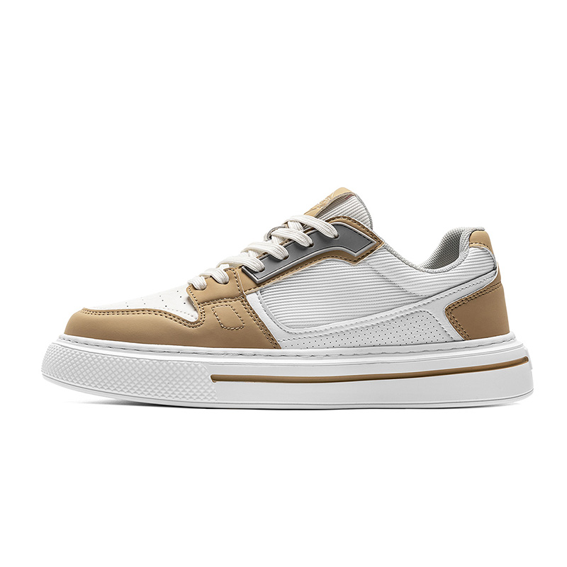 

CARTELO Антискользящие и износостойкие мужские низкие скейтерские кроссовки Beige Khaki, цвет Beige Khaki
