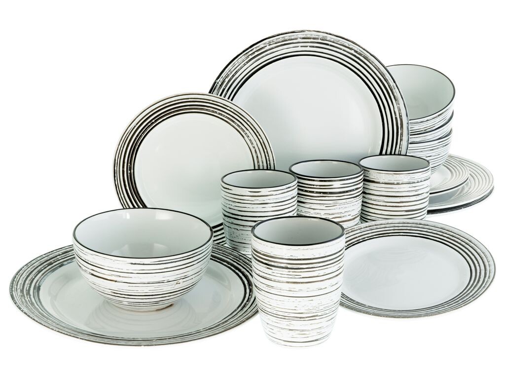 

CreaTable, 23610, La Gomera Blanca, комбинированный сервиз, 16 предметов, керамогранит, белый