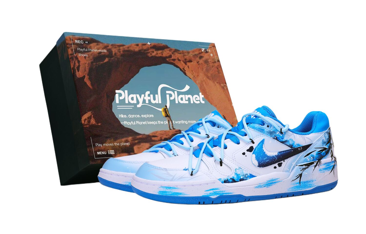 

Полукеды для скейтбординга мужские устойчивые к истиранию full force Nike, синий