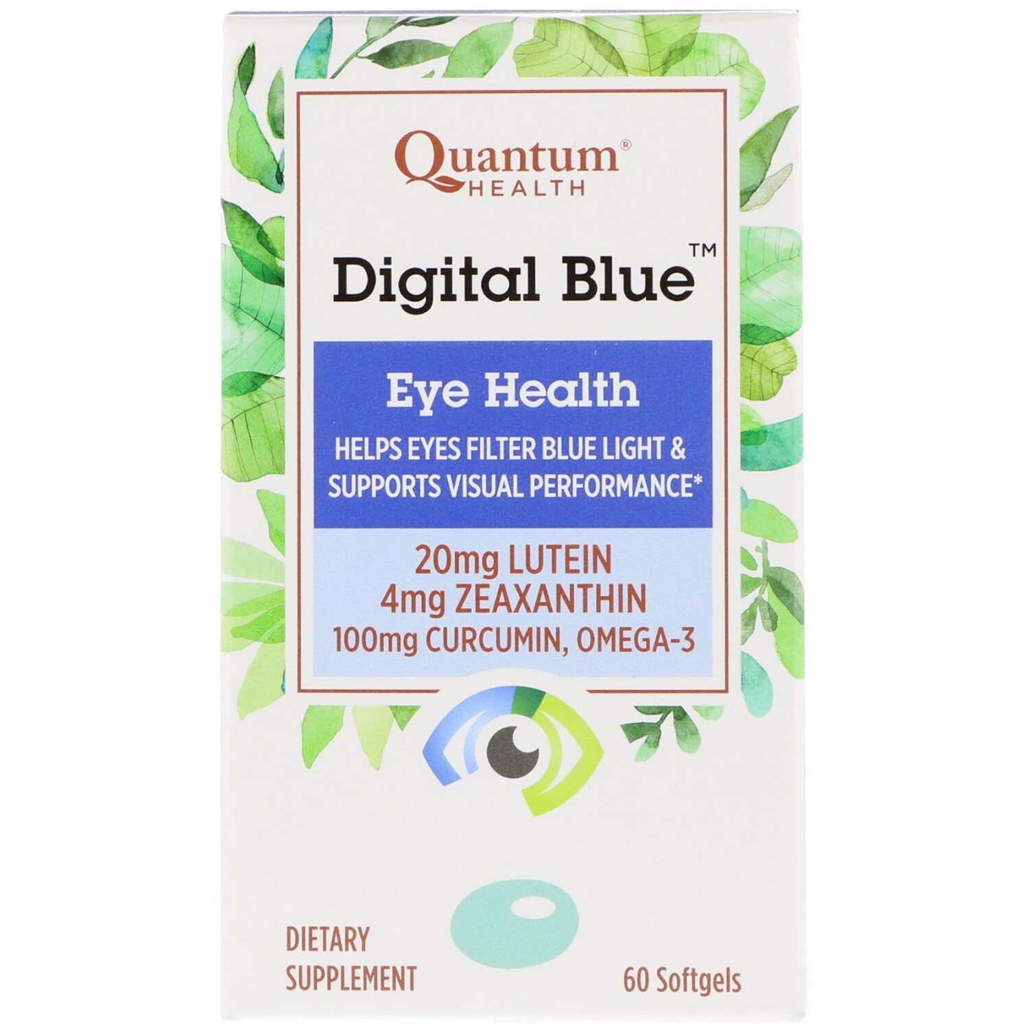 

Quantum Health Digital Blue Eye Health 60 Softgels