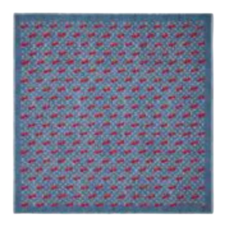 

LOUIS VUITTON Шаль Takashi Murakami с вишневым принтом, Blue