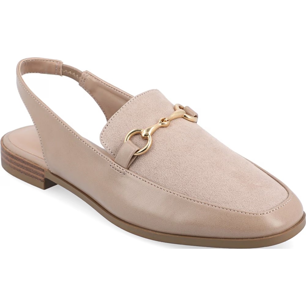 Туфли балетки на ремешке Lainey Journee, taupe synthetic