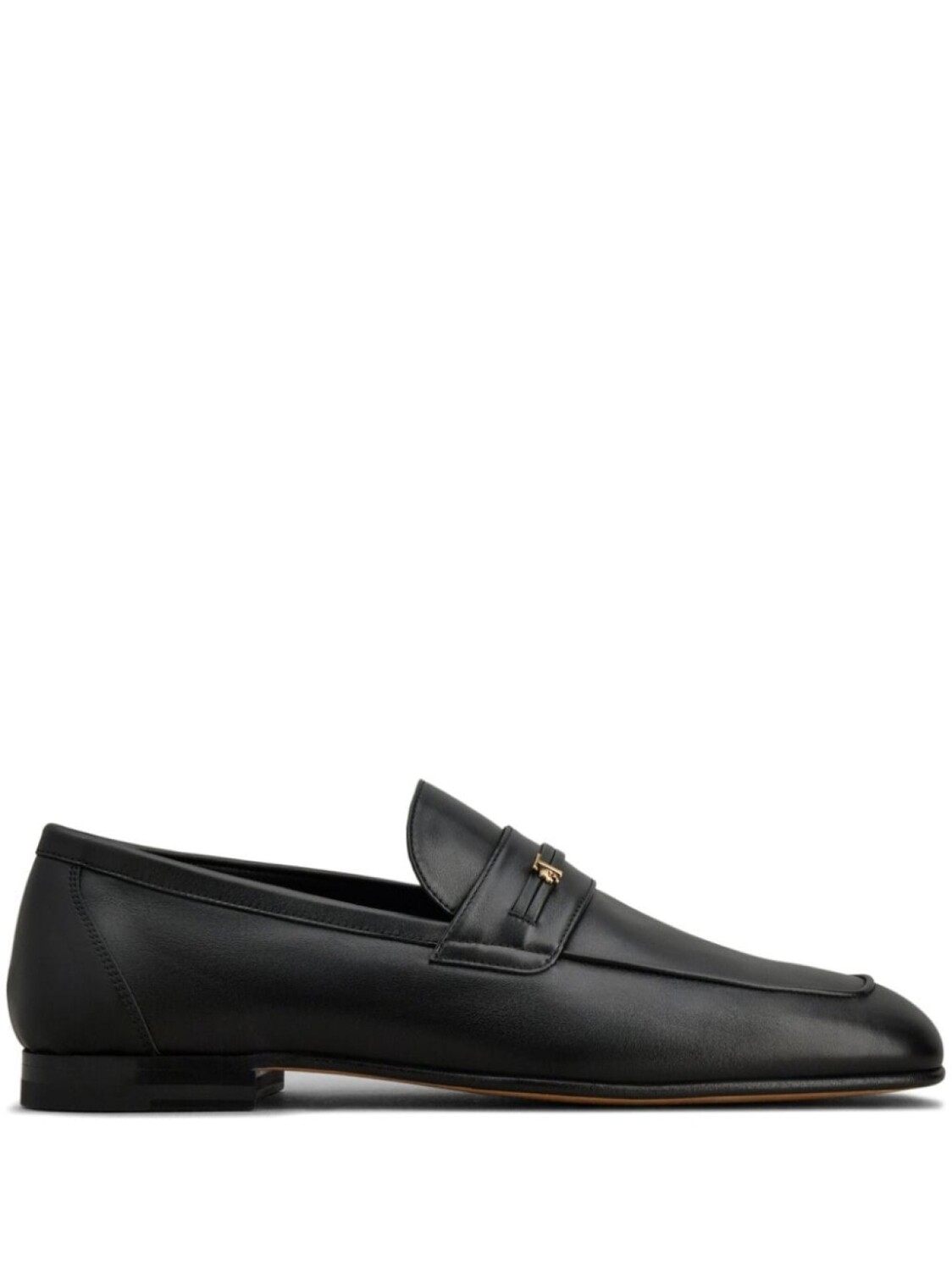

Tod's лоферы с нашивкой-логотипом, черный