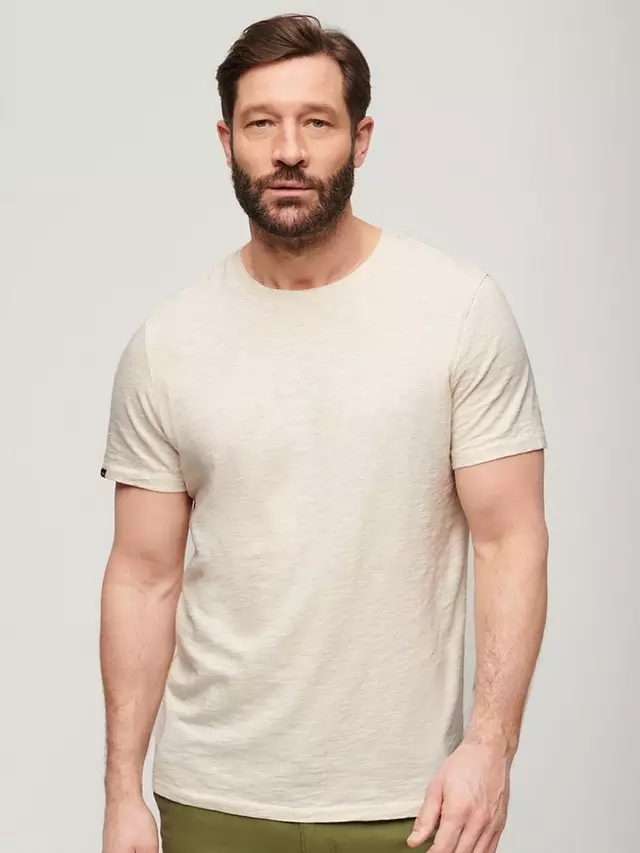 

Футболка Superdry Crew Neck Slub Short Sleeved, цвет oat/cream/marl